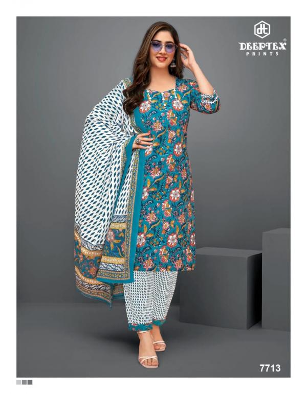 Deeptex Miss India Vol-77 Cotton Designer Printed Dress Material